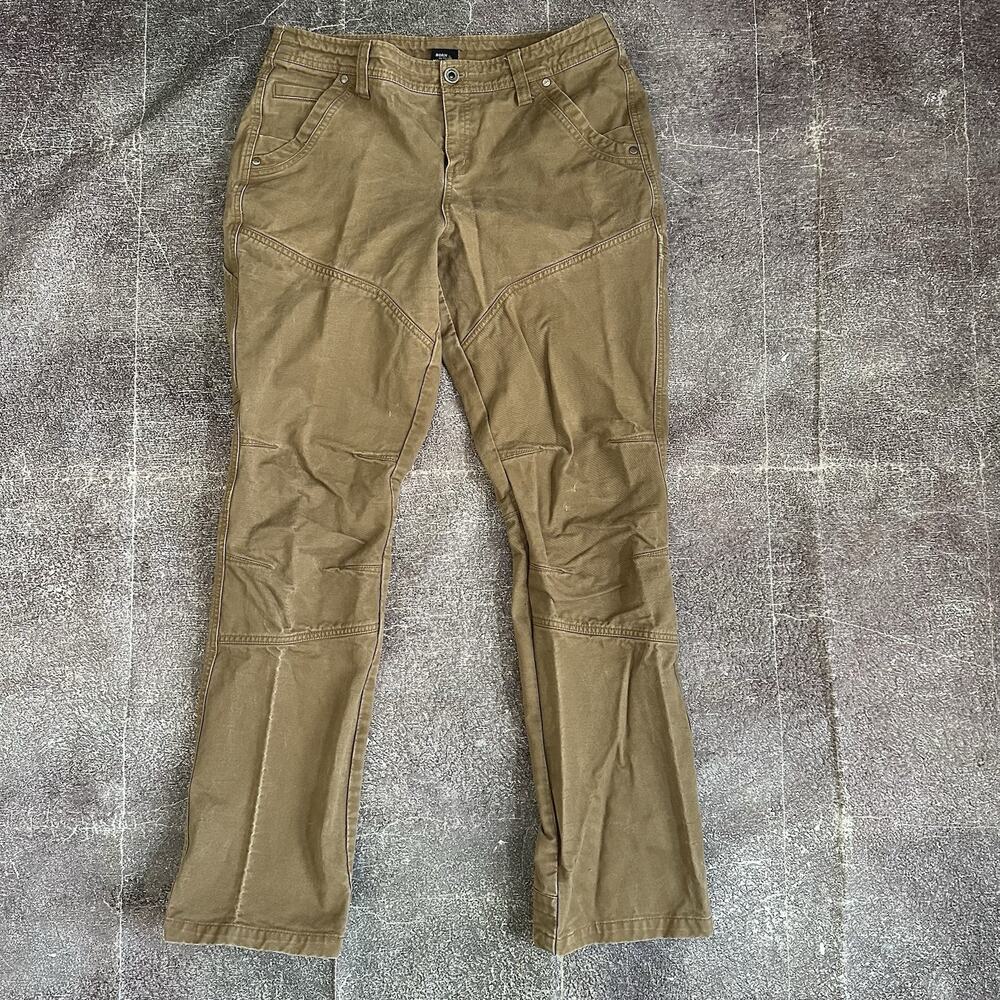 Women's Kuhl Rydr Espresso Brown Double Knee Front Hiking Climbing Pants Sz 8